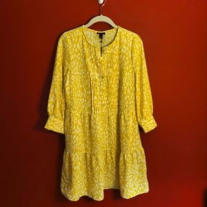 Who What Ware lightweight leopard print blouse 3/4 length sleeves